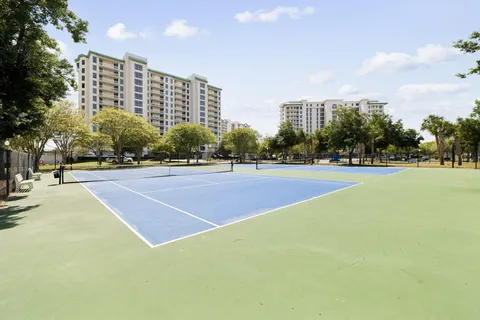 a view of a tennis court