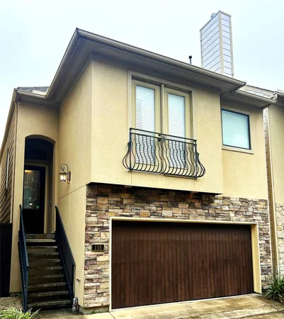 a front view of a house