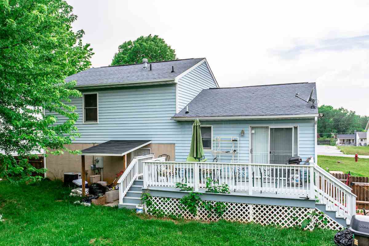 33 Ox Road Waynesboro, VA 22980 - Photo 15 of 17 a view of a house with a small yard and a wooden deck