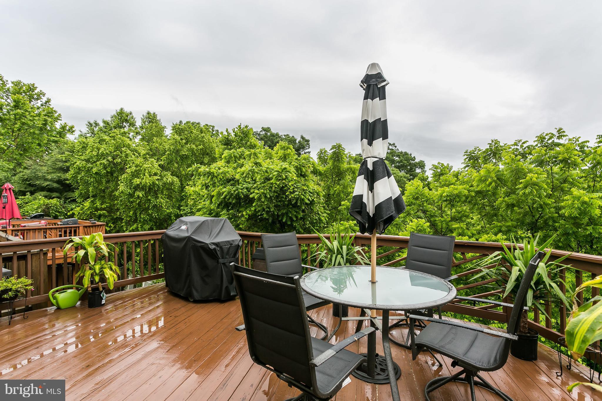 5143 Spring Willow Court Owings Mills, MD 21117 - Photo 14 of 29 Deck looking over wooded area - PRIVATE