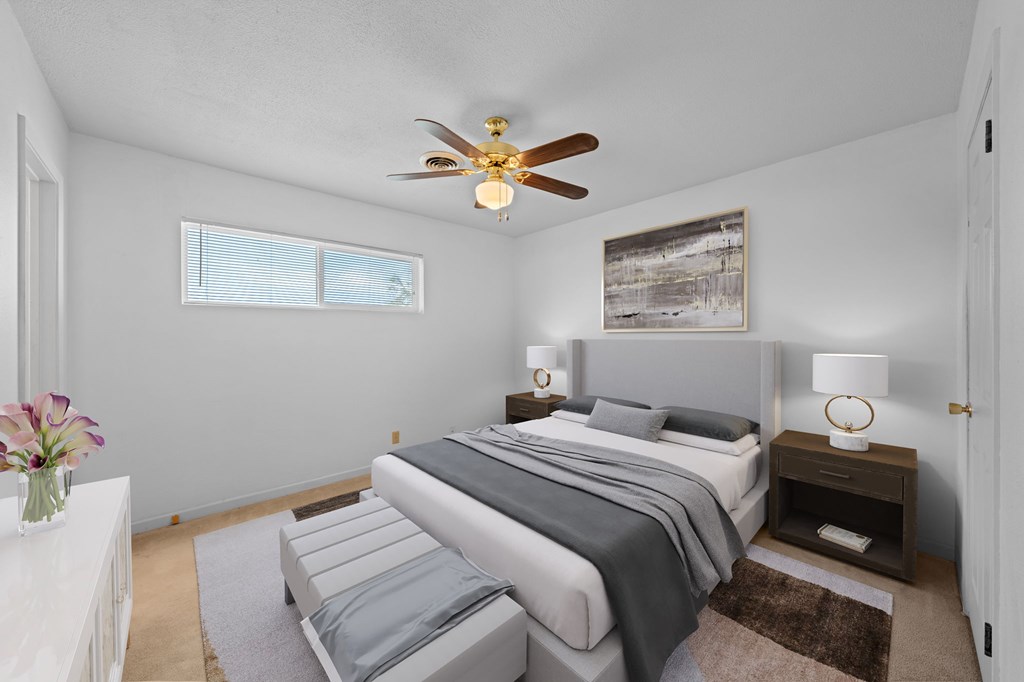 4317 Highway 173 Bandera, TX 78003 - Photo 10 of 35 a bedroom with a bed and a chandelier