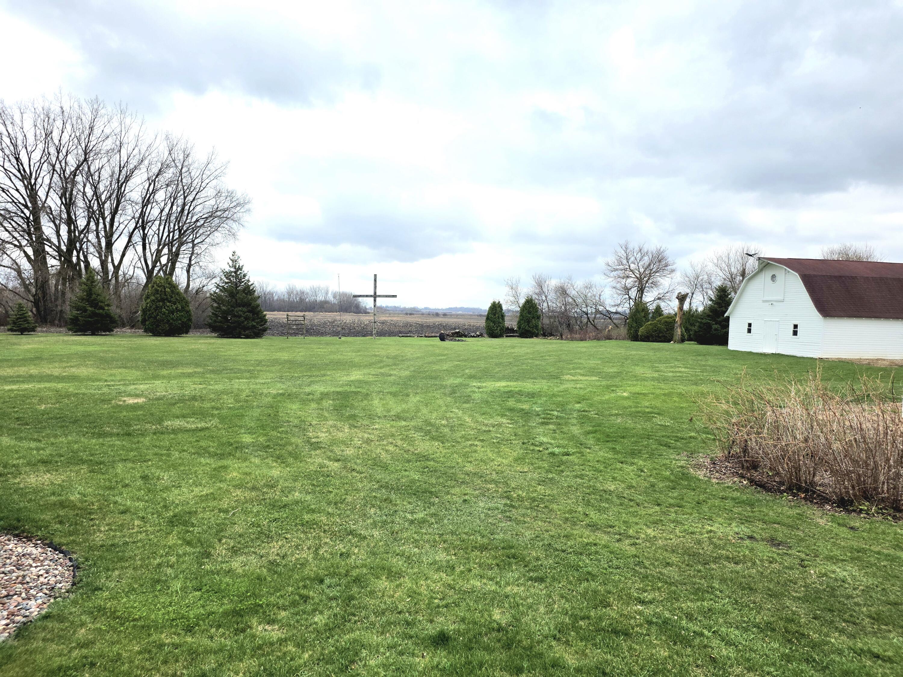 10741 Spring Street Mount Pleasant, WI 53177 - Photo 16 of 48 Back Yard with Farmer land view
