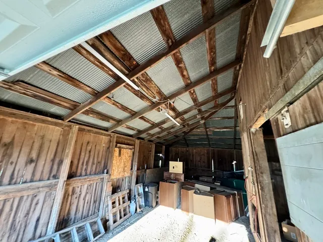 a view of a storage room