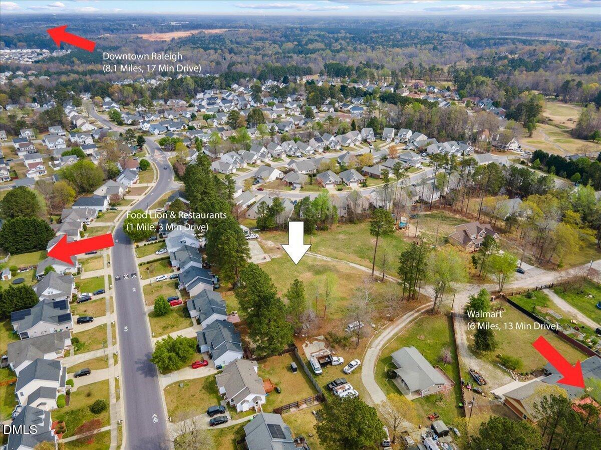 7201 Applecreek Court Raleigh, NC 27610 - Photo 2 of 17 an aerial view of residential houses with outdoor space