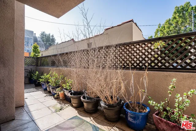 a aerial view of a house with plants and trees
