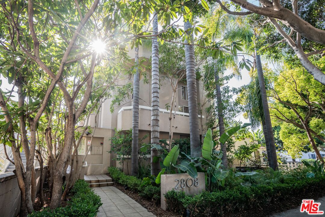 2808 Arizona Avenue, Unit 3 Santa Monica, CA 90404 - Photo 20 of 20 a aerial view of a house with plants and trees