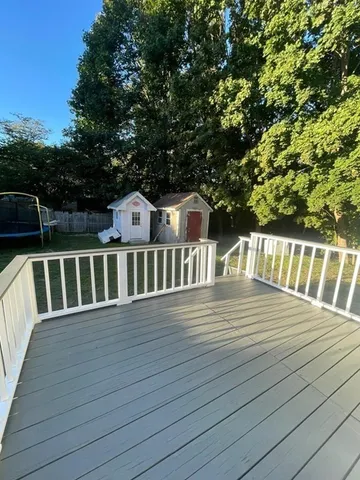 a view of deck of the house