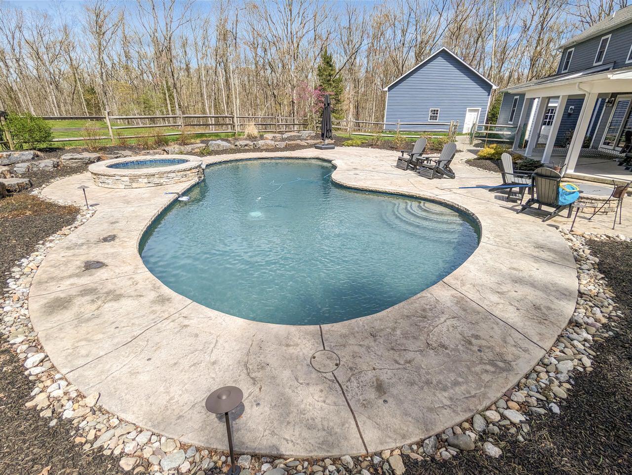 599 Behrens Road Jim Thorpe, PA 18229 - Photo 97 of 110 Salt Water Pool with Stone Hot tub