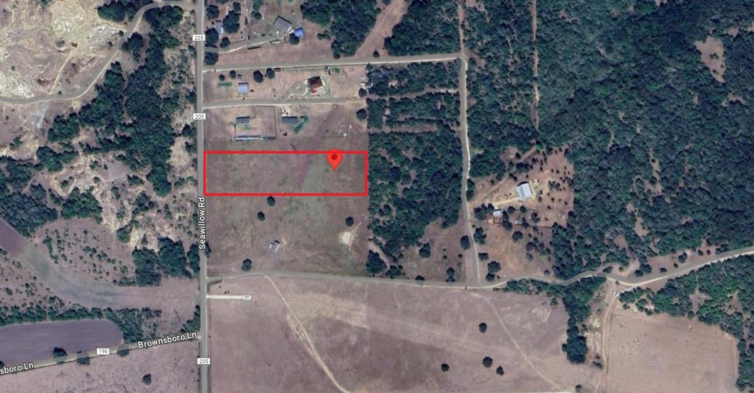 6015 Seawillow Road Lockhart, TX 78644 - Photo 4 of 12 View of the shape of the lot with frontage on Seawillow Rd