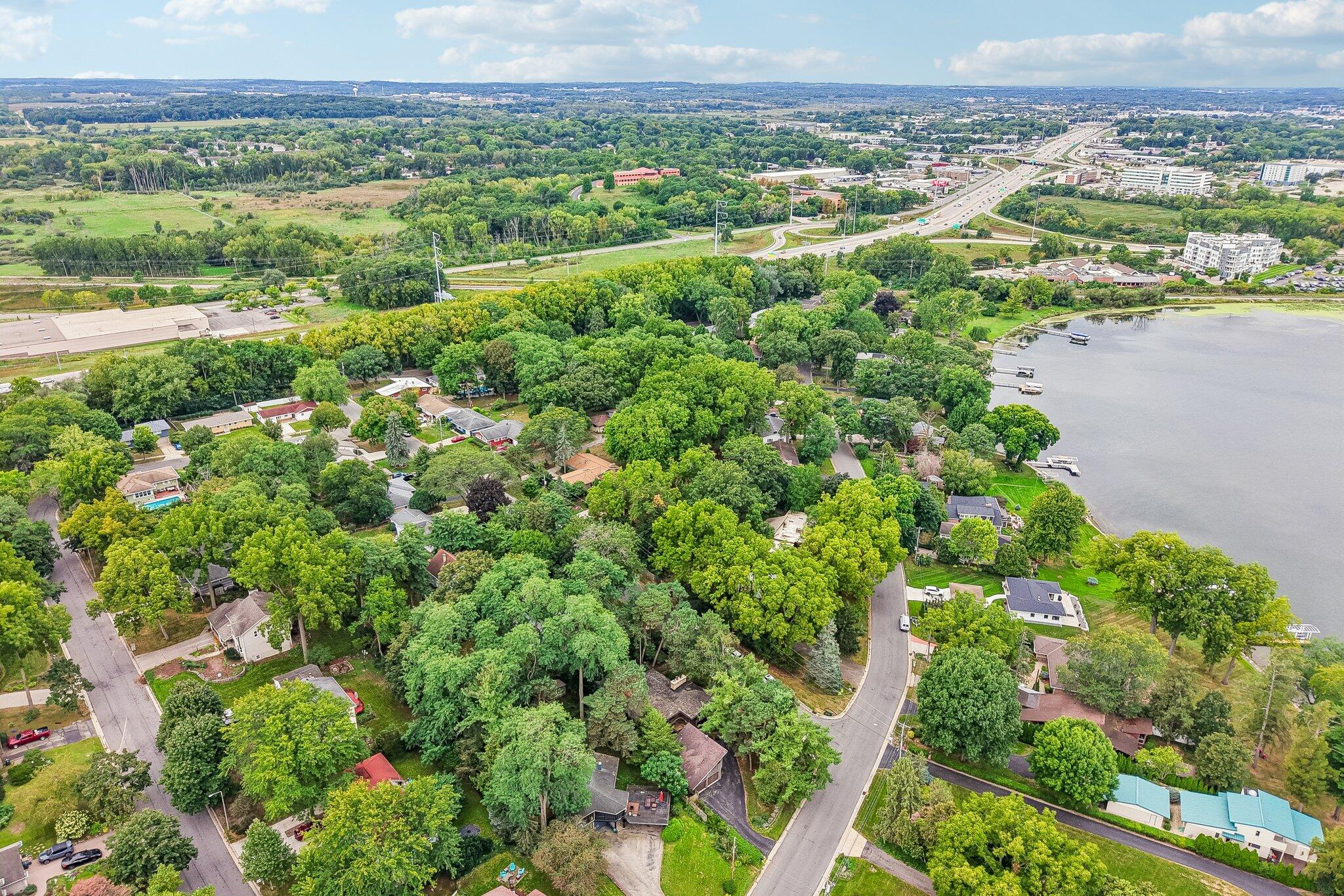 2917 Waunona Way Madison, WI 53713 - Photo 48 of 56 Aerial View with Lake