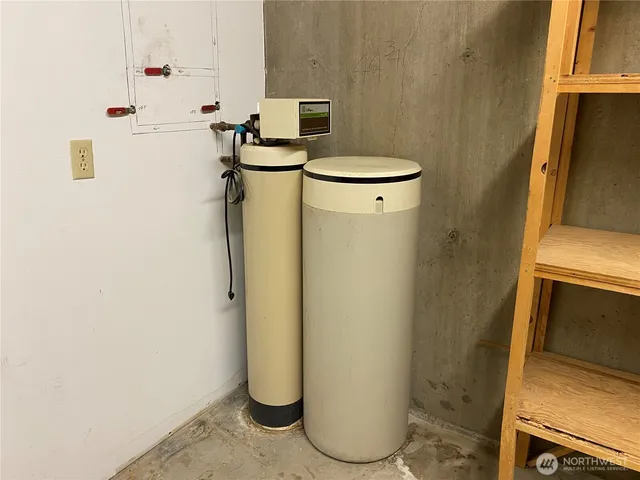 a room with storage and utility