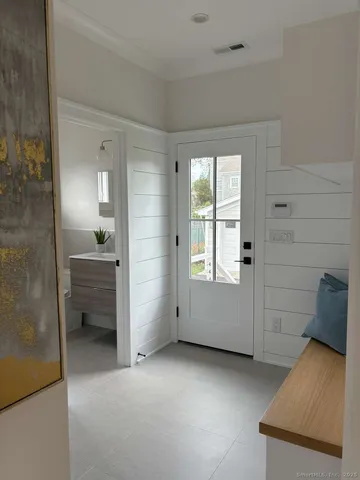 wooden floor and window in a room