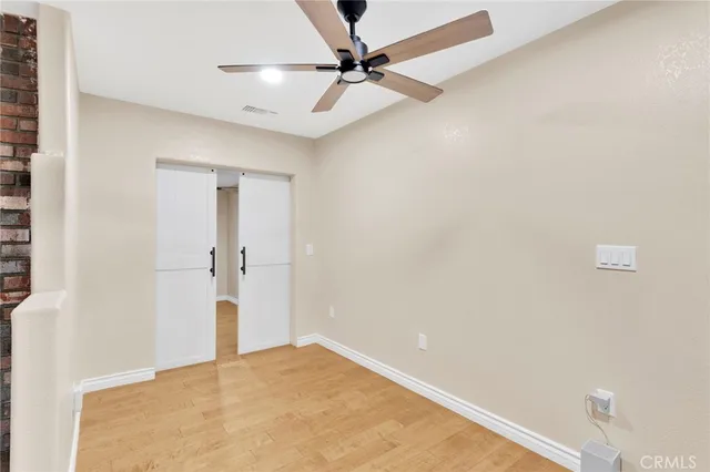 a view of an empty room