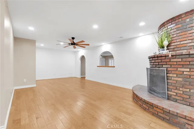 a view of a livingroom with a fireplace