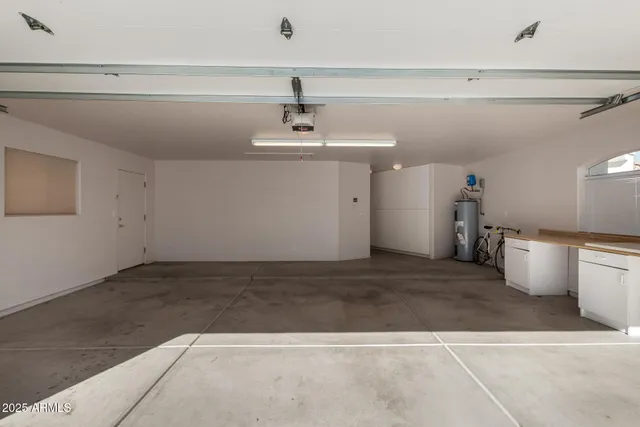 a view of a swimming pool with an outdoor seating