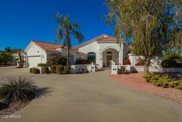 a view of a house with a patio