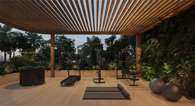 a view of outdoor space and deck