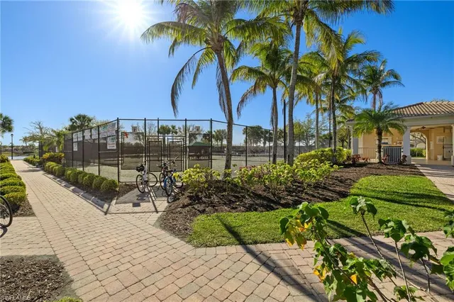 a view of a palm trees in front of a house