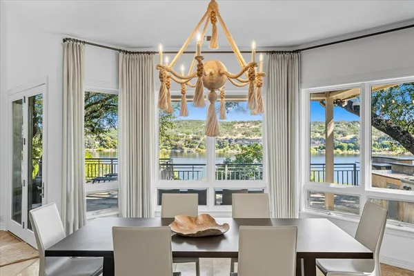 a view of a livingroom with furniture and window