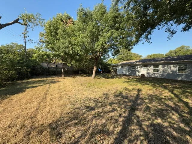 a view of outdoor space with garden