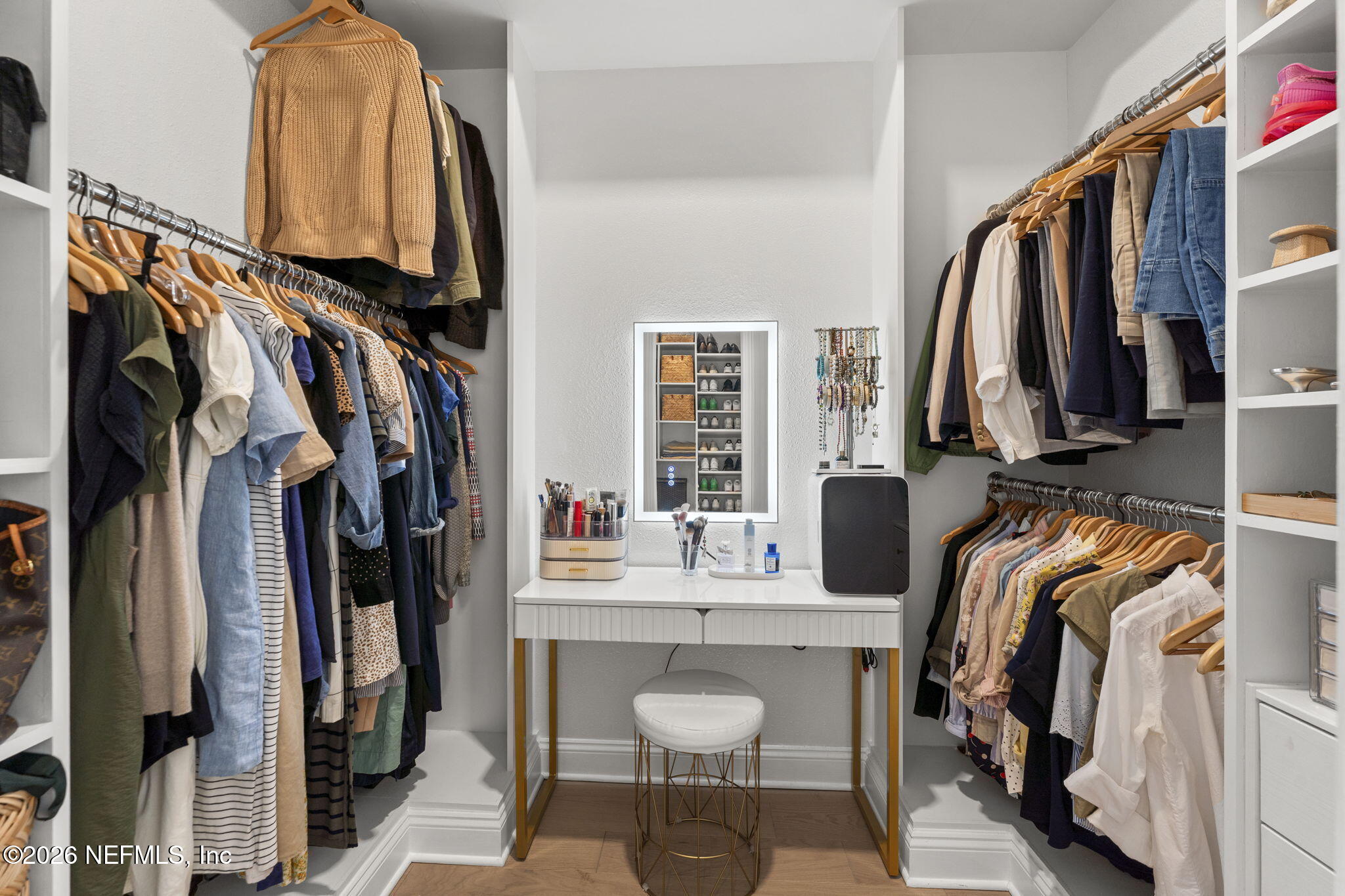 101 Elm Br Road St. Johns, FL 32259 - Photo 29 of 77 a view of walk in closet with clothes and shoes