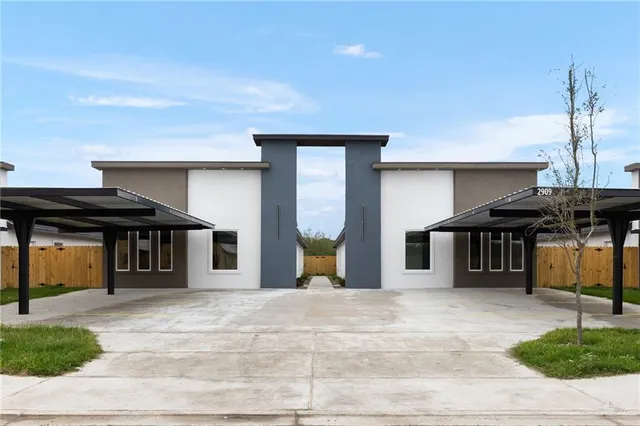 a view of a house with a porch