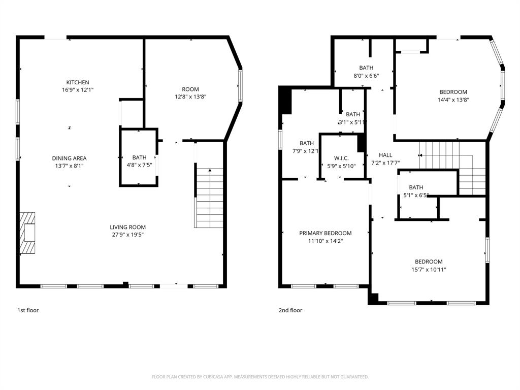 4511 Junius Street Dallas, TX 75246 - Photo 16 of 16 First and second floor plans combined.