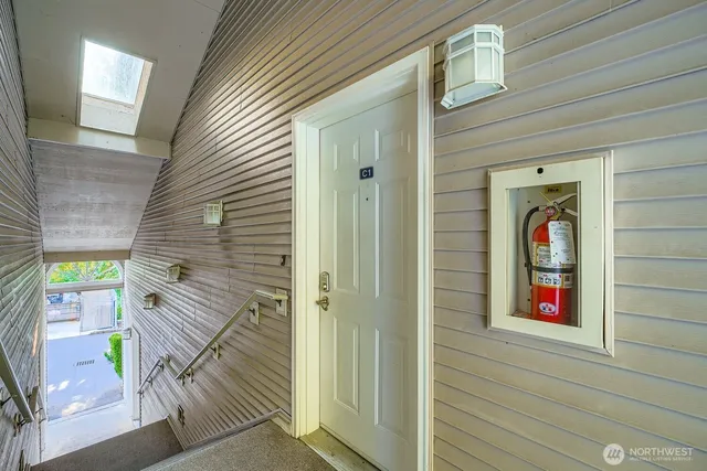 a view of a entryway door of the house