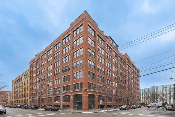 a front view of a building