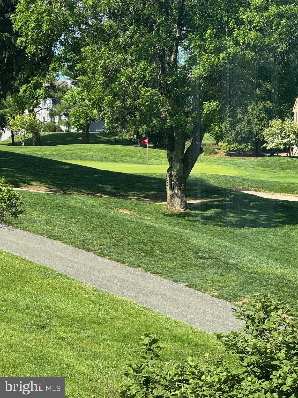 Hole 8 Green view from family room