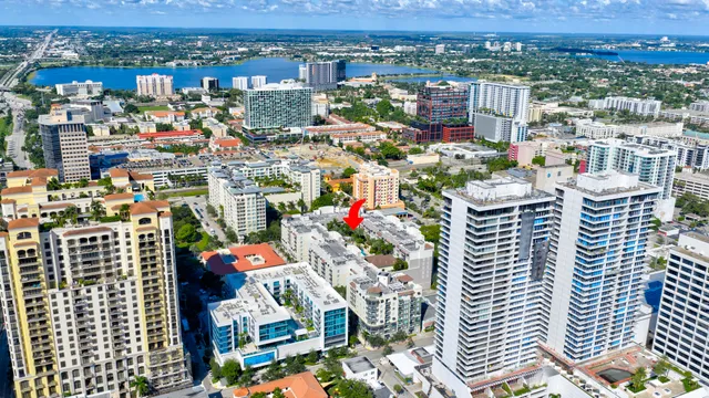an aerial view of city