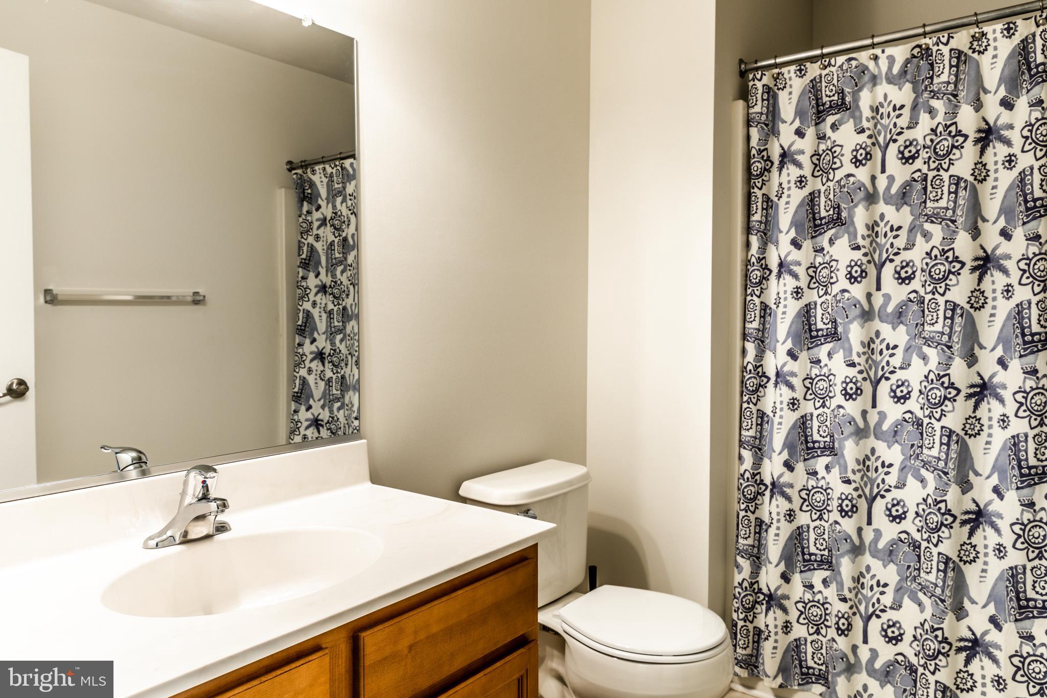 108 Eagleview Terrace Mount Royal, NJ 08061 - Photo 13 of 24 a bathroom with a sink a toilet and shower curtain