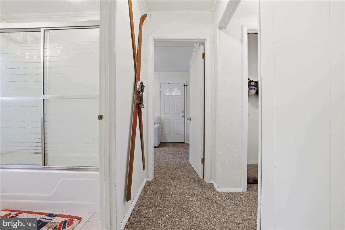 25 Fall Place Union Dale, PA 18470 - Photo 31 of 99 a view of a bathroom with a glass door