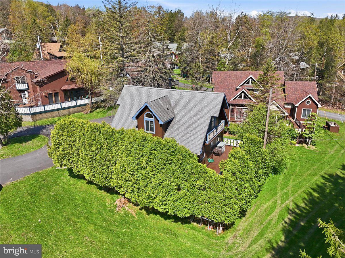25 Fall Place Union Dale, PA 18470 - Photo 73 of 99 an aerial view of a house with garden space and street view