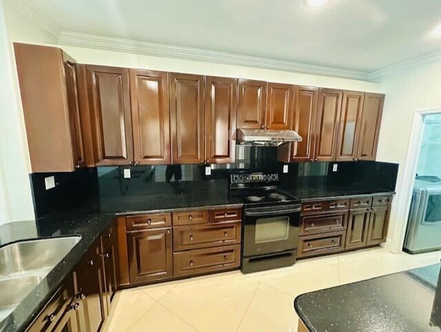 5245 Sancerre Circle Lake Worth, FL 33463 - Photo 11 of 46 a kitchen with stainless steel appliances granite countertop a sink a stove and a refrigerator