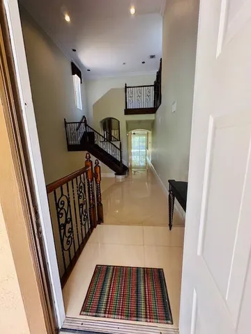 a view of entryway with a front door