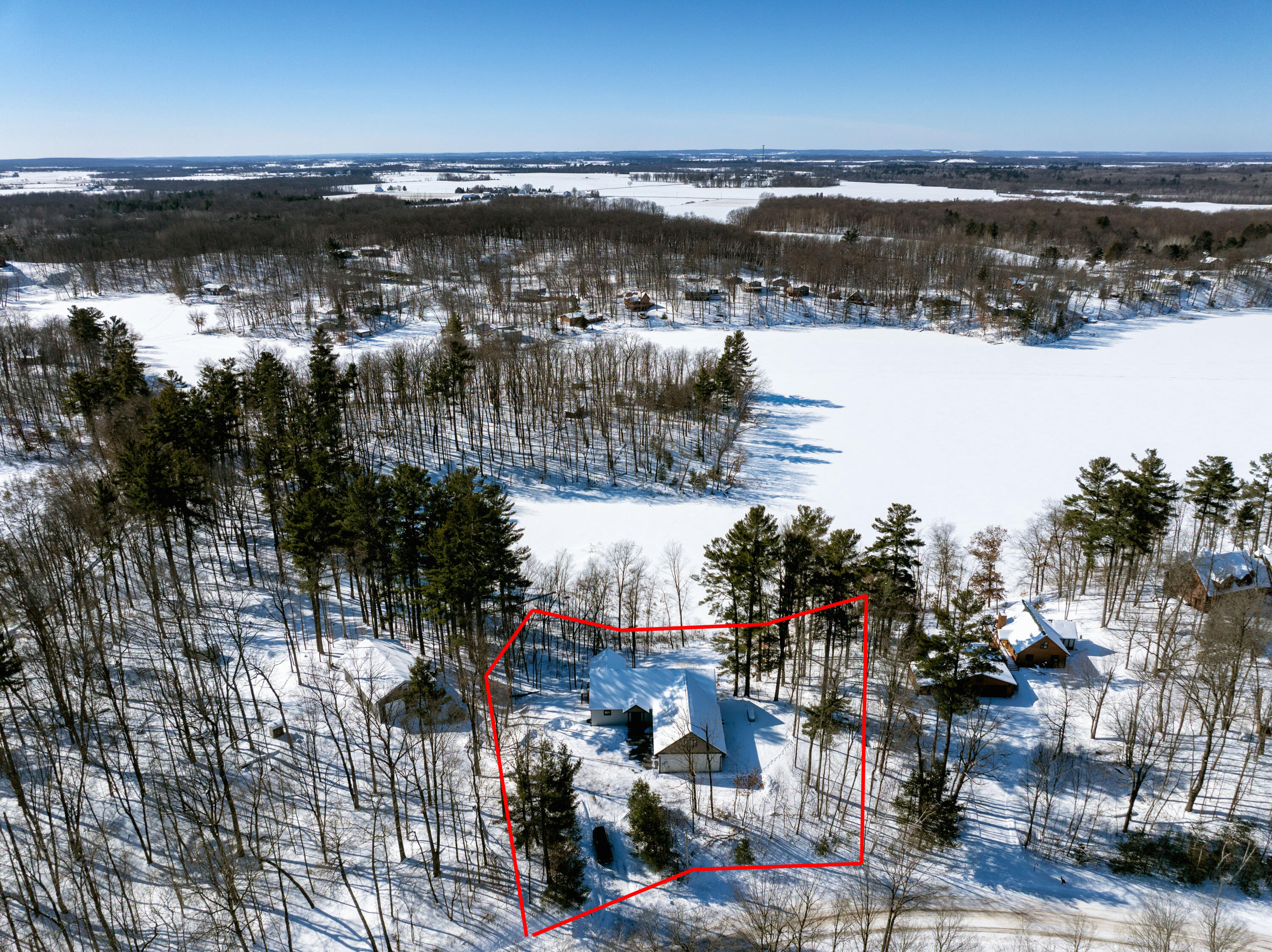 2568 28 1/4 Street Cedar Lake, WI 54817 - Photo 53 of 55 Aerial-Lines3