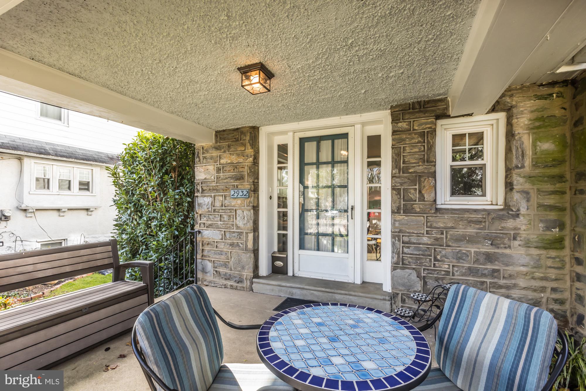 2932 Rising Sun Road Ardmore, PA 19003 - Photo 5 of 48 Stone front covered porch