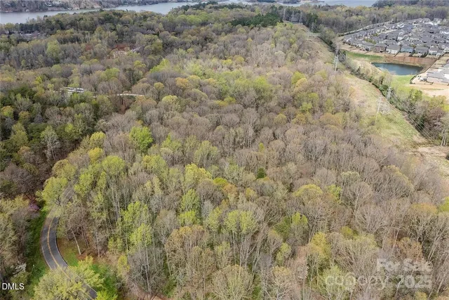 a aerial view of a yard