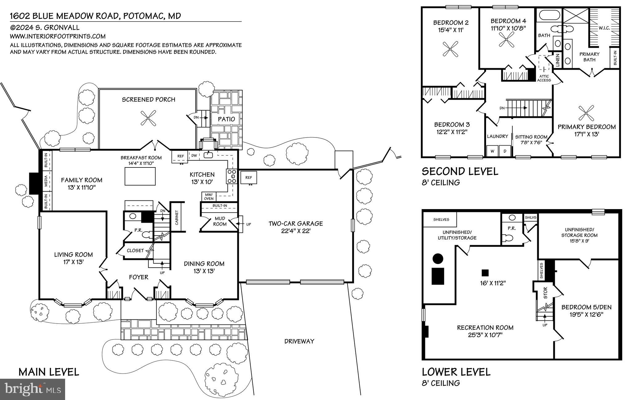 1602 Blue Meadow Road Potomac, MD 20854 - Photo 47 of 47 Floorplan