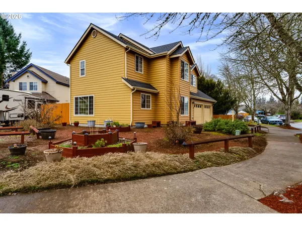a view of a house with a patio
