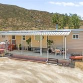 an outdoor view with patio