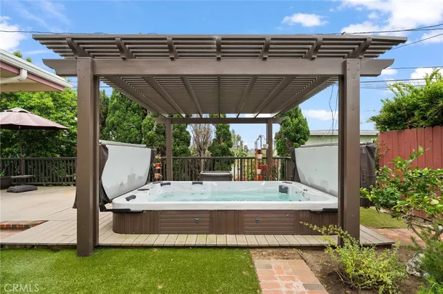 a view of outdoor space with swimming pool