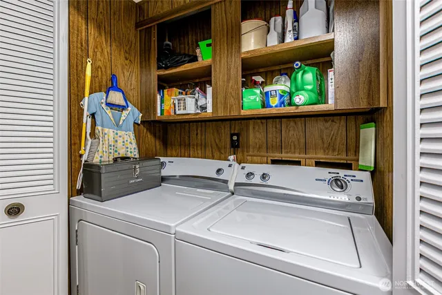 a room with storage and utility room