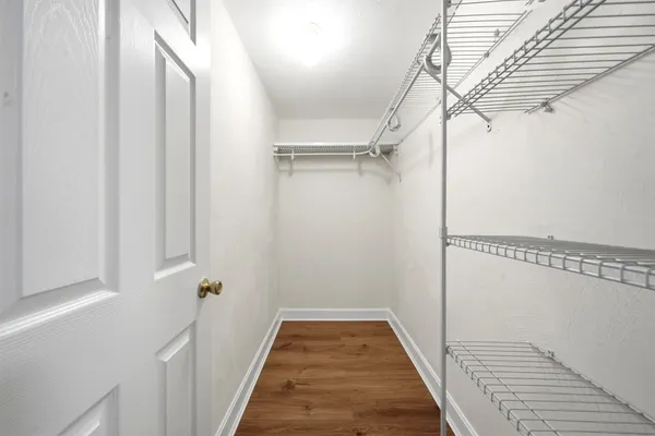 a view of a walk in closet