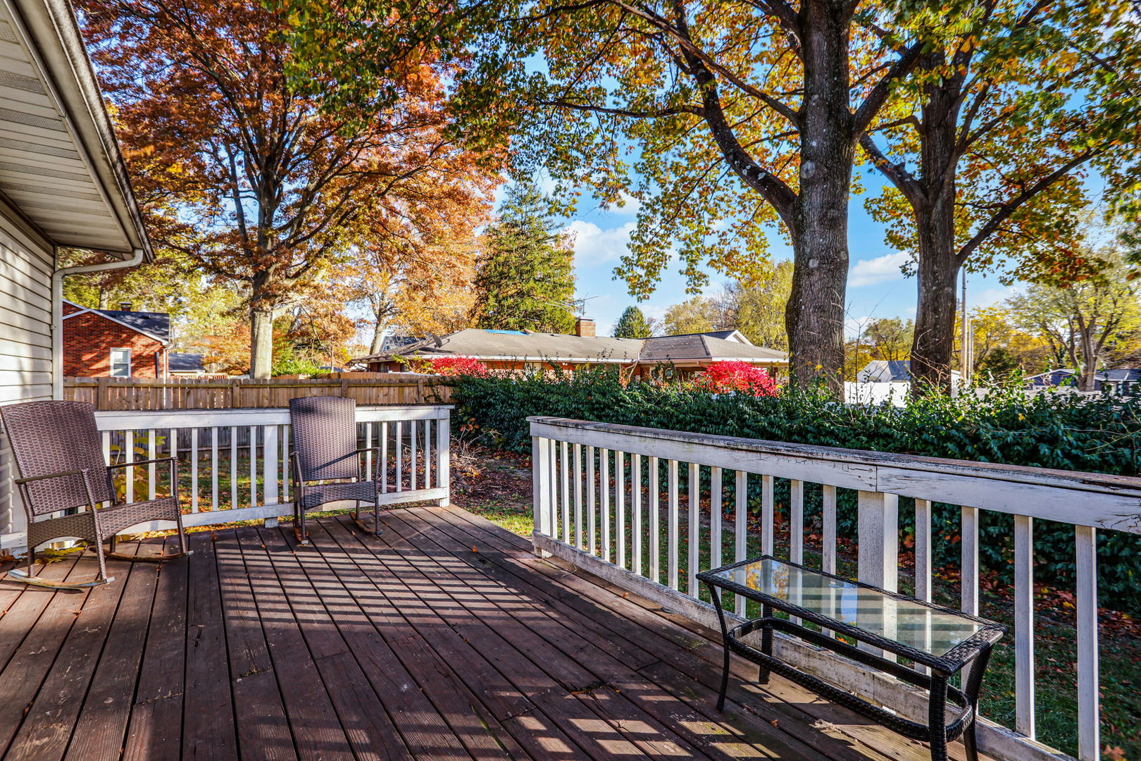 207 Byrn Street Troy, IL 62294 - Photo 17 of 19 a view of a two chairs on the deck