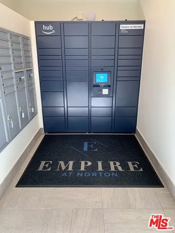 a view of a wooden door