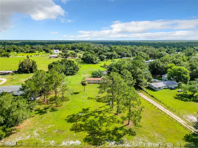 a view of a lake with a city