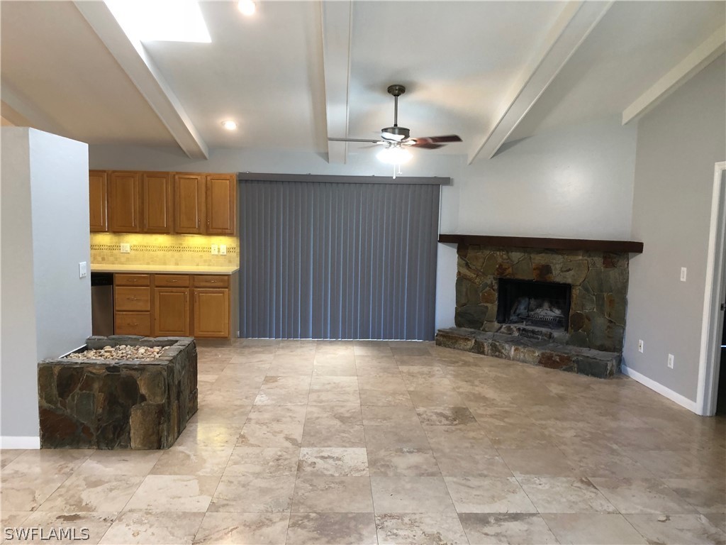 7535 Morgan Road Fort Myers, FL 33967 - Photo 5 of 19 a view of livingroom with furniture and a fireplace