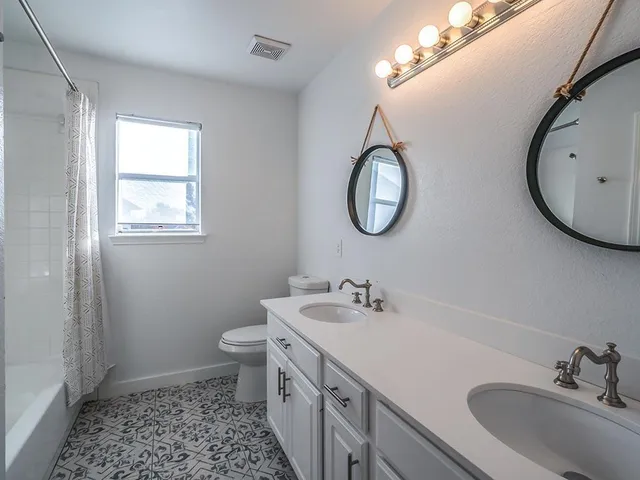 a view of swimming pool with an outdoor space and seating area